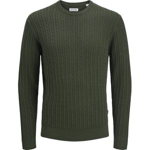 Jack & Jones - JJEEMIL KNIT CABLE CREW NECK - Gebreide Trui - Duffel Bag
