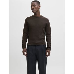 Jack & Jones - Jjeglobe Knit Crew Neck Noos - Bruine Trui