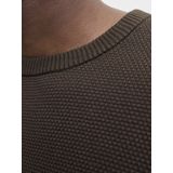 Jack & Jones - Jjeglobe Knit Crew Neck Noos - Bruine Trui