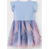 Jurk - Disney's Frozen - Glitterdetail - O-hals - Korte Mouwen - Regular Fit