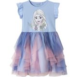 Jurk - Disney's Frozen - Glitterdetail - O-hals - Korte Mouwen - Regular Fit