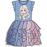 Jurk - Disney's Frozen - Glitterdetail - O-hals - Korte Mouwen - Regular Fit
