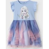 Jurk - Disney's Frozen - Glitterdetail - O-hals - Korte Mouwen - Regular Fit