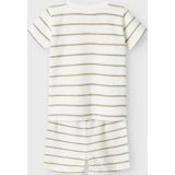 Name It - NBNOTERRY SS TOP SET - Cloud Dancer - 2-delig Huispak