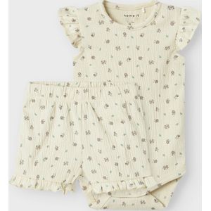 Name It - NbfJannis - Romper/Shorts - Gebleekt Zand - Katoen