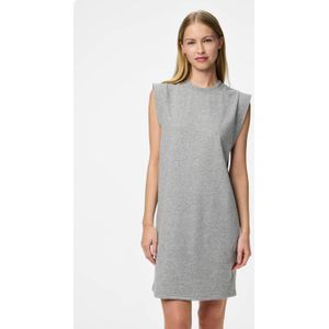Pieces - Jurk - Lichtgrijs - Katoen - Kort Model