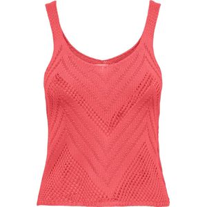 Jacqueline de Yong - Ajour Top - Mouwloos - Luchtig - 100% Acryl