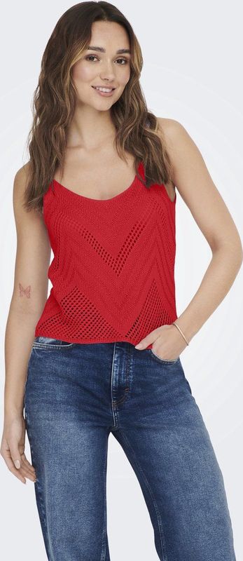 Jdy - Trui - Gebreide Pasvorm - V-hals - Zonder Mouwen