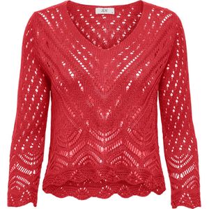 JDY - JDYNEW SUN 3/4 CROPPED PULLOVER - Dames - Gebreide Top - Gebreid - V-Hals - 3/4 Mouwen