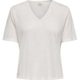 JDY - JDYCAMILLE - T-shirt - Dames - V-hals - Glitterdetail