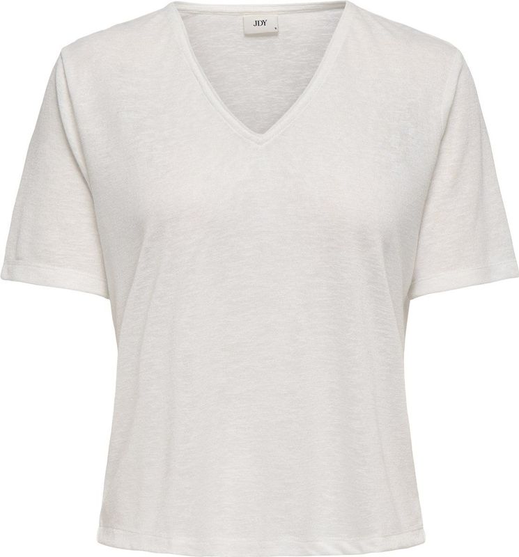 JDY - JDYCAMILLE - T-shirt - Dames - V-hals - Glitterdetail