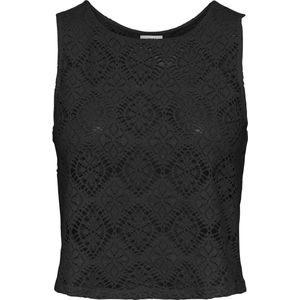 Jacqueline de Yong - Mouwloze Top - Zwart - Polyester