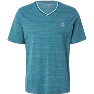 Jack & Jones - Jcocontrast Tee - T-shirt - Esmerald - Katoen/Polyester