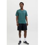 Jack & Jones - Jcocontrast Tee - T-shirt - Esmerald - Katoen/Polyester