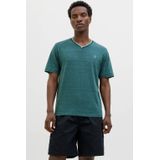 Jack & Jones - Jcocontrast Tee - T-shirt - Esmerald - Katoen/Polyester