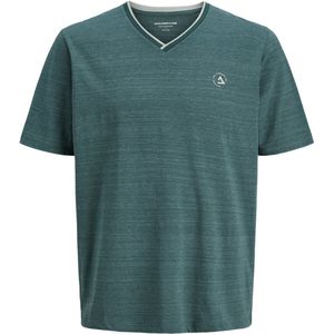 Jack & Jones - Jcocontrast Tee - T-shirt - Esmerald - Katoen/Polyester
