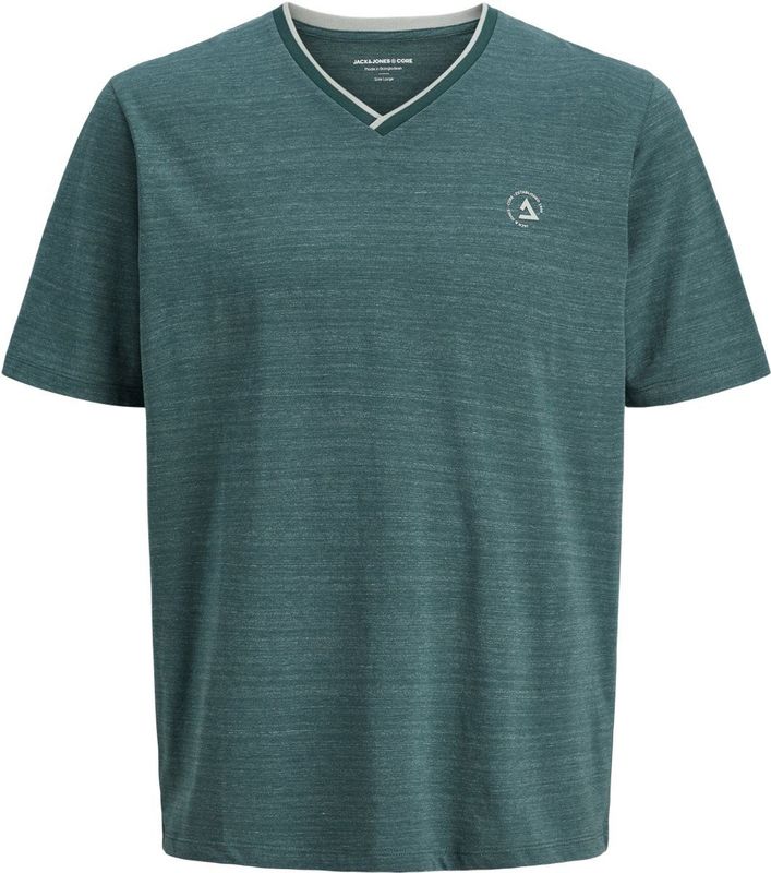 Jack & Jones - Jcocontrast Tee - T-shirt - Esmerald - Katoen/Polyester