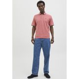 Poloshirt - Katoen - Geribbelde Kraag - Zijdelingse Inkepingen - Slanke Pasvorm