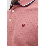 Poloshirt - Katoen - Geribbelde Kraag - Zijdelingse Inkepingen - Slanke Pasvorm