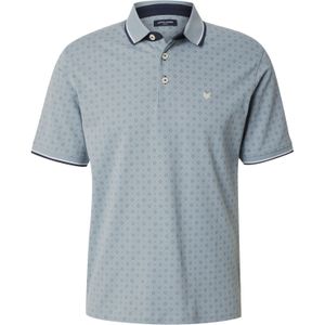 Jack & Jones - Jprpaulos Play Aop - Poloshirt - Stormy Sea - Katoen