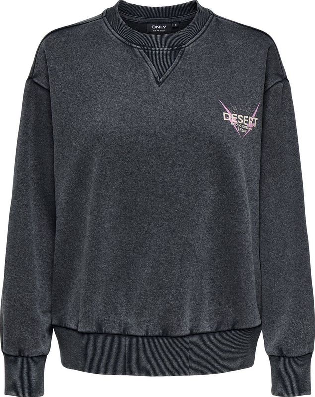 Only - ONLLUCINDA - Sweatshirt - Phantom - Lange Mouwen - Ronde Hals