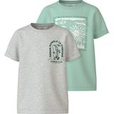 T-shirt - 2-Pack - Jersey - Korte Mouwen - Ronde Hals