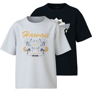 NKM - NKMVILOGO - T-shirt - Multicolor - Jersey - 2 Pack