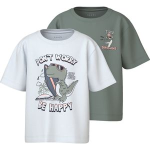 NAME IT - NMMVAGNO 2P - T-shirts - Jongens - Korte Mouwen - Loose Fit