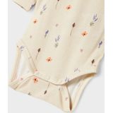 Lange Mouwen Romper - Body - Zacht - Ronde Hals - Drukknoopsluiting - Ruches