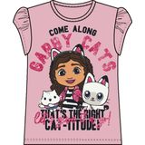 Gabby's Poppenhuis - T-shirt - Met Rubberen Print - Korte Mouwen - Glitter Detail