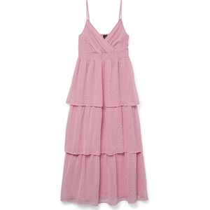 Vmmelisa - Lange Jurk - Maxi - Mouwloos - V-Hals - Enkel Lengte - Regular Fit