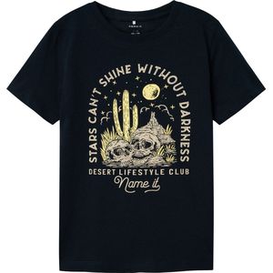 NAME IT - NKMHANSI - T-shirt - Crème/Navy/Smoky Blue/Lichtgeel - 2 Pack