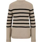 Gebreide Pullover - Regular Fit - O-hals - Lange Mouwen - Geribde Mouwuiteinden