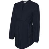 Blouse - Extra Lang - Zwart - Katoen - Met Voedingsfunctie