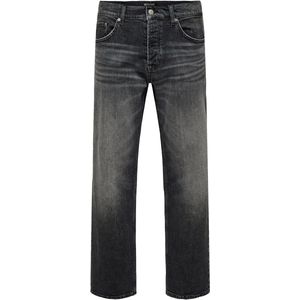 ONLY&SONS - ONSEDGE PERFORMANCE WB 3824 DOT DNM NOOS - Jeans - Licht Verwassen Dark Denim Look