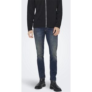 Onsloom - Low Rise Slim Fit - Jeans - Licht Verwassen Dark Denim Look