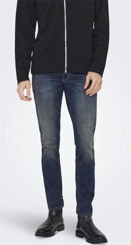 Onsloom - Low Rise Slim Fit - Jeans - Licht Verwassen Dark Denim Look