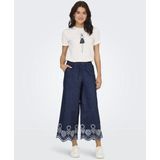 Jacqueline de Yong - Lange Damesbroek - Blauw - 100% Katoen