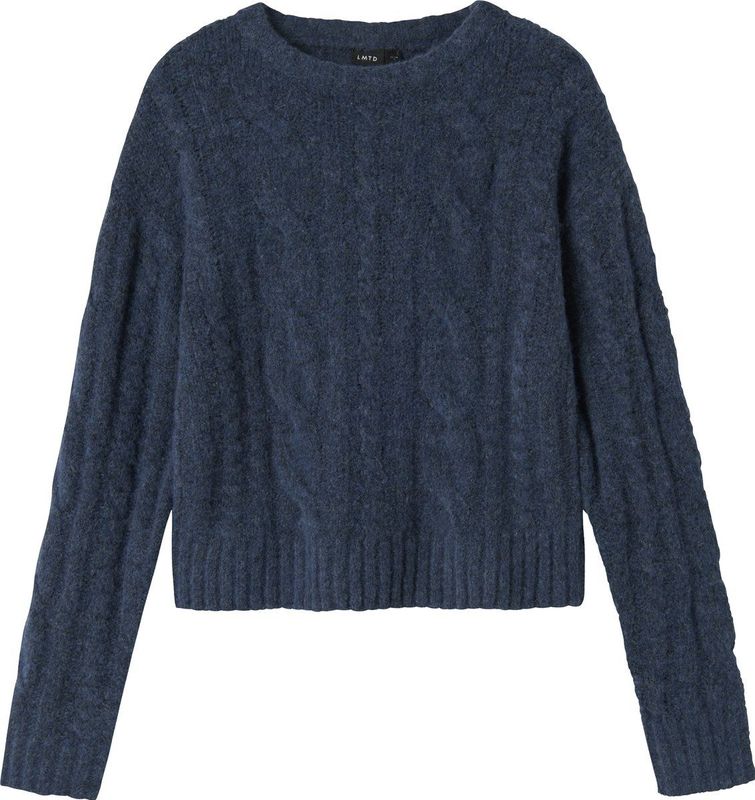 Gebreide Trui - Kabelpatroon - Lange Mouwen - Ronde Hals