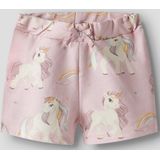 Biologisch Katoen - Shorts - All-Over Print - Elastische Taille - Regular Fit