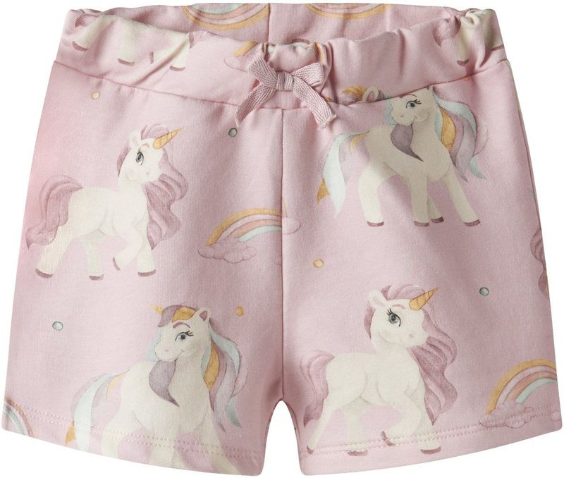 Biologisch Katoen - Shorts - All-Over Print - Elastische Taille - Regular Fit