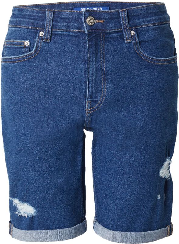 Only & Sons - ONSPLY - Jeans - Blauw - Slimfit - Gerecycled Materiaal