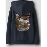 Regular Fit Hoodie - Sweatshirt - Groen - Geborstelde Sweatstof