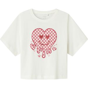 T-shirt - Glitterprint - Jersey - Korte Mouwen - Regular Fit