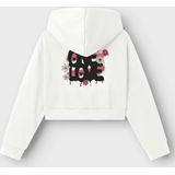 Hoodie - Glitterprint - Geborstelde Sweatstof - Ronde Hals - Lange Mouwen