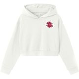 Hoodie - Glitterprint - Geborstelde Sweatstof - Ronde Hals - Lange Mouwen