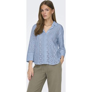 JDY - Overhemd - Zacht Roze - Katoen - Broderie Anglaise