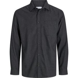 Jack & Jones - JJECLASSIC MELANGE SHIRT - Overhemd - Grijs - Regular Fit