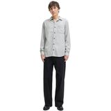 Jack & Jones - JJECLASSIC MELANGE SHIRT - Overhemd - Grijs - Regular Fit