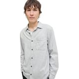 Jack & Jones - JJECLASSIC MELANGE SHIRT - Overhemd - Grijs - Regular Fit